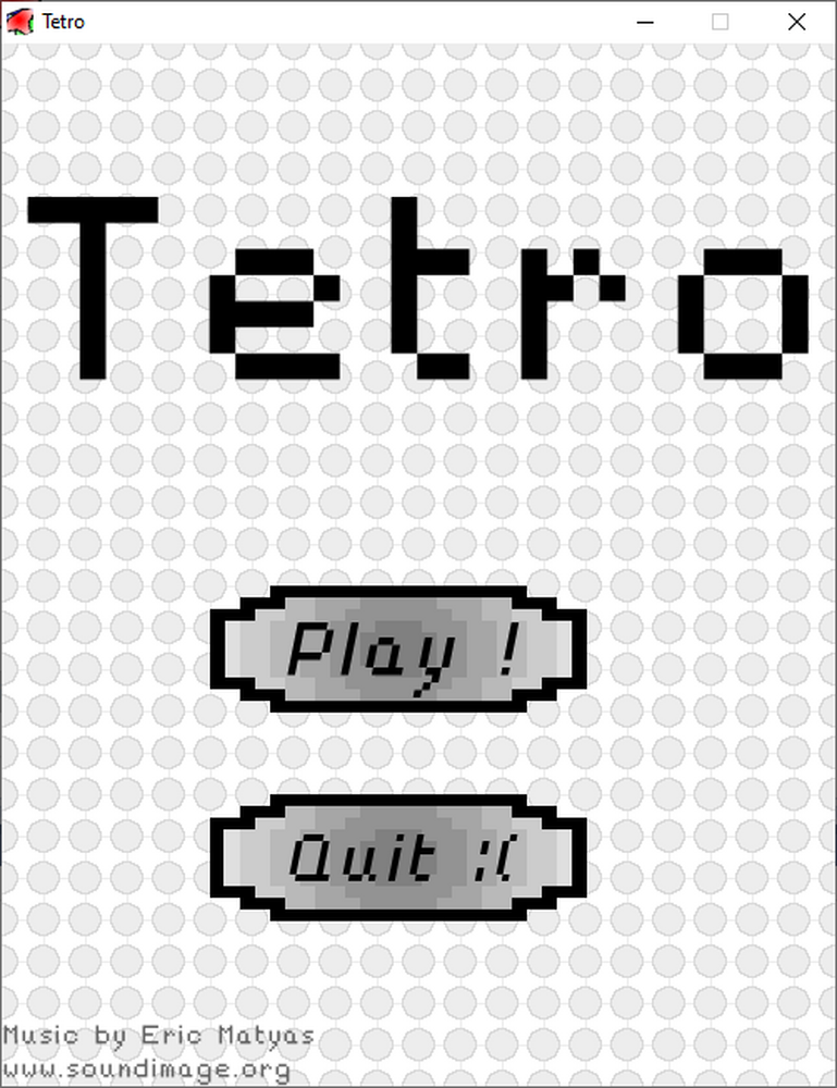 Image Tetro - Participation à la WeeklyGameJam 160